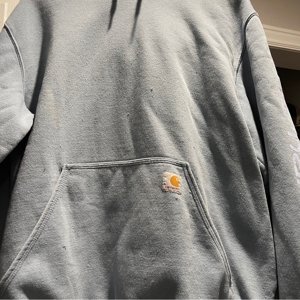 Carhartt sweatshirt blue thundercloud size large - Picture 5 of 12